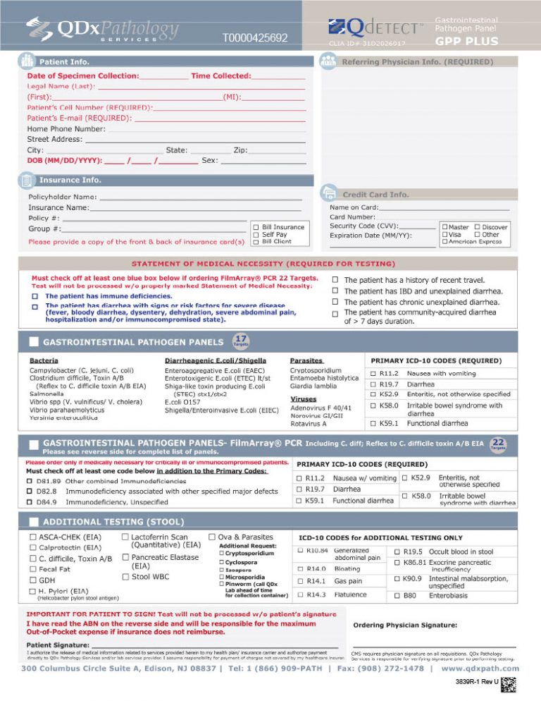 QDx Pathology Requisitions: Order Pathology Tests Easily