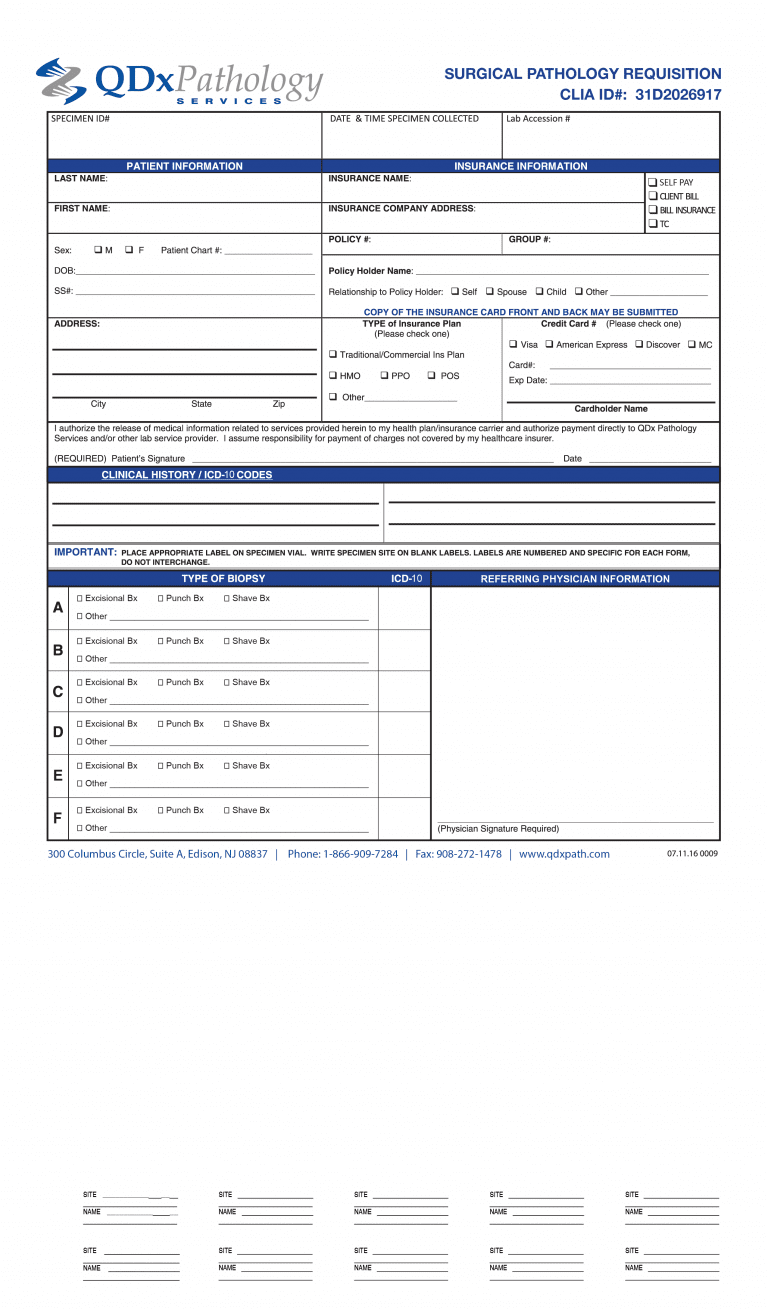 Pathnostics Pdf Order Form QDx Pathology Requisitions: Order Pathology Tests Easily